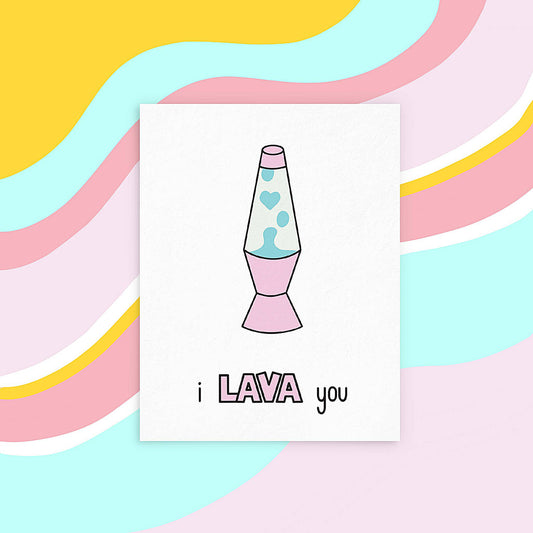 I Lava You Greeting Card