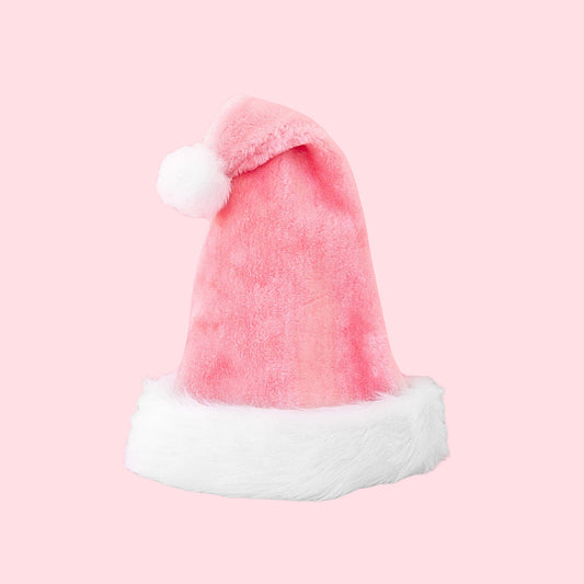 Luxe Pink Santa Hat