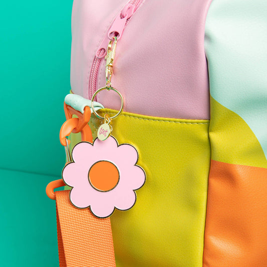 Pink Daisy Keychain