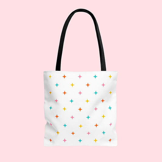 Retro Sparkle Tote Bag