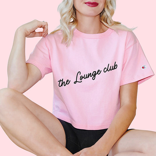 The Lounge Club Crop Tee Pink