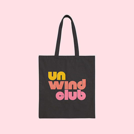 Unwind Club Tote Bag Black